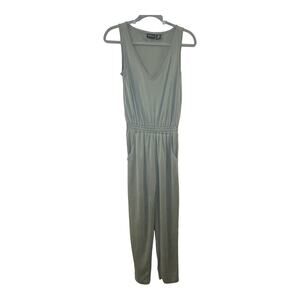 Rachel Zoe Women's Green Sleeveless‎ V-Neck Jumpsuit Size XS Straight Leg NWOT